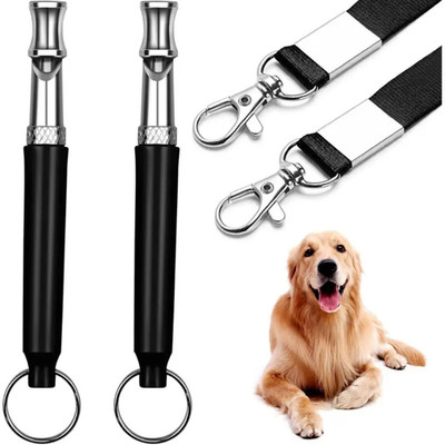 2x Hundepfeife + Schlüsselband Hochfrequenzpfeife lautlos Hund Signalpfeife