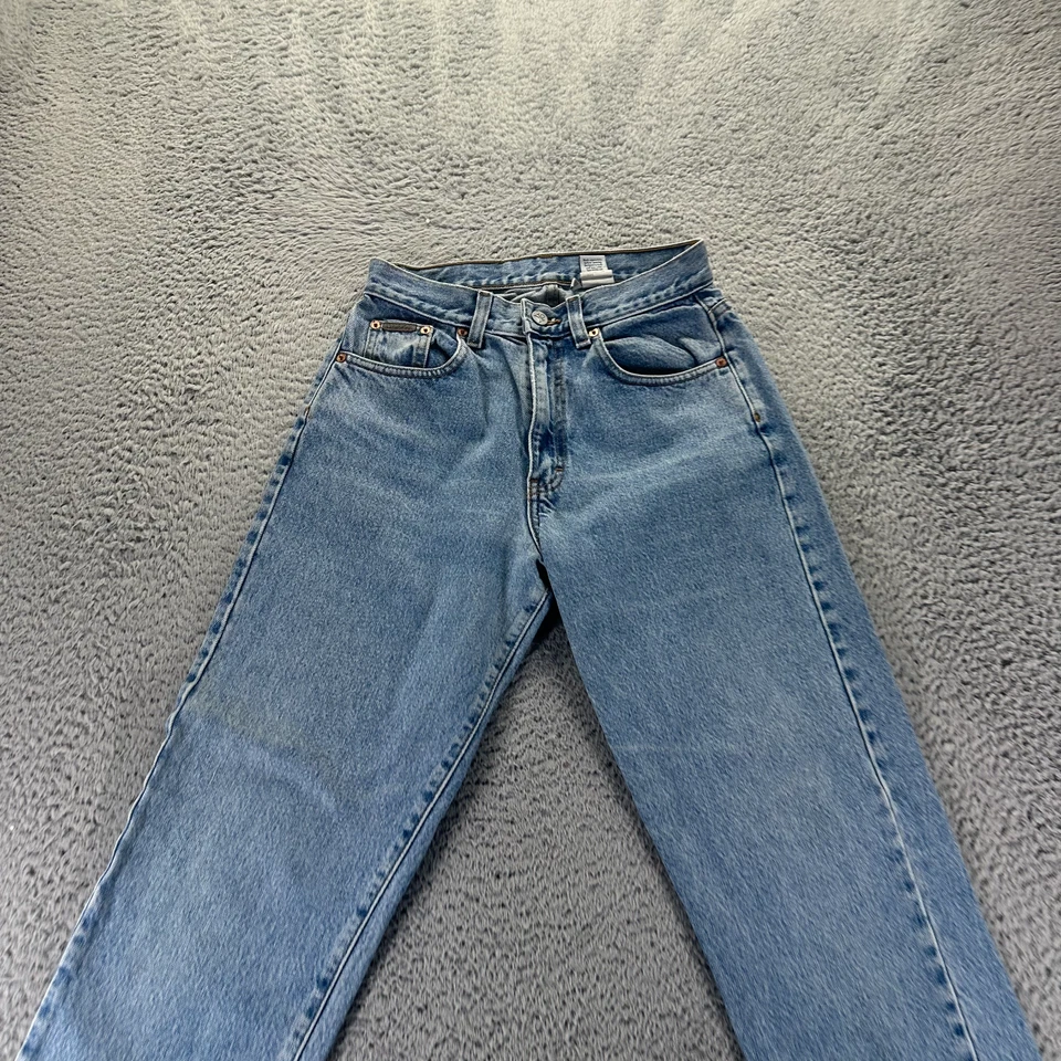 Vintage Calvin Klein Jeans Womens 4 Blue Cotton Denim Straight Faded Stonewash - Image 2 of 4