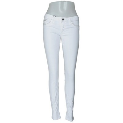 Robin's Jean, Jeans, Größe: M, Weiß, Baumwolle/Elasthan, Einfarbig, Denim #Flf