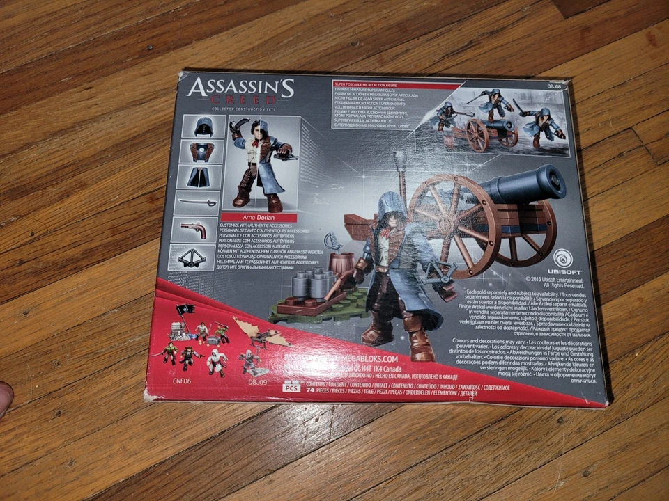 Assassin's Creed Mega Bloks Cannon Strike 2015 Mega Brands 74 pcs New& Unopened - Image 2 of 4