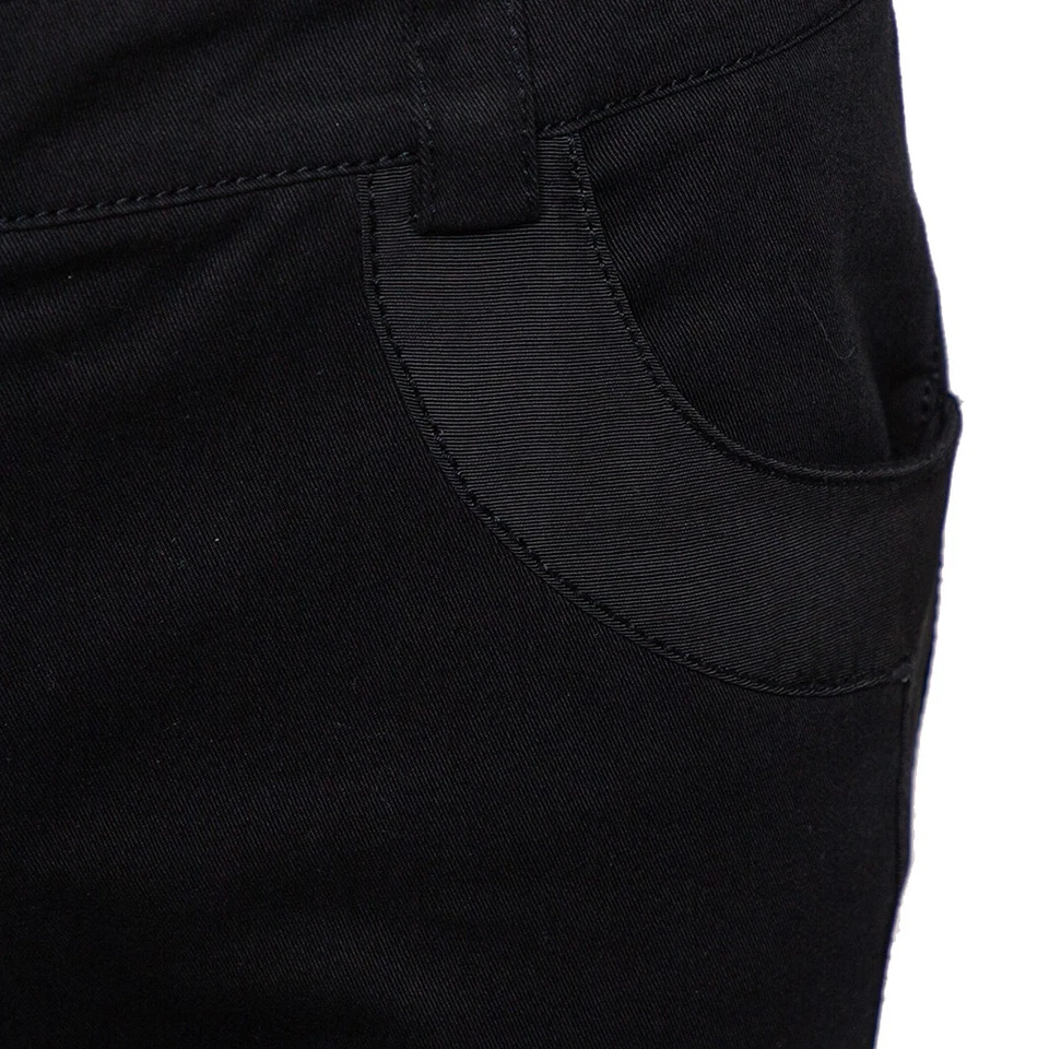 Emporio Armani Black Side Trim & Button Detail Trousers M - Image 4 of 4