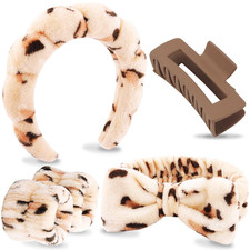 Spa Headbands for Wash Face, Makeup Headband, Facial Skincare Headbands, 5 Pcs B
