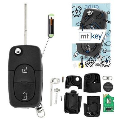Funk Schlüssel 434MHZ ID48 für AUDI A3 S3 8L A4 S4 B5 4D0837231R Klappschlüssel