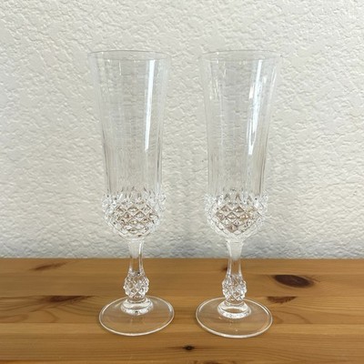 Longchamp Cristal D'arques Paris Crystal Champagne Ancenis Collection Flutes (2)