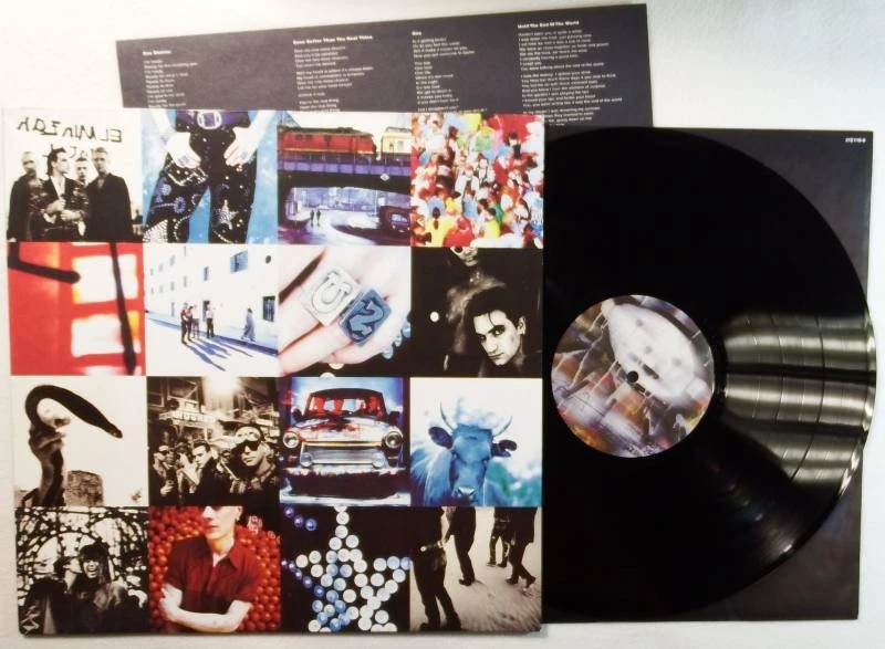 U2 Achtung Baby LP Vinyl 1991 Original Island Records Bono One * RARE - Bild 1 von 1