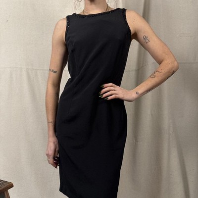 Chic 1990s vintage little black dress sequin straps LBD | eBay Chic 1990s vintage little black dress sequin straps LBD | eBay