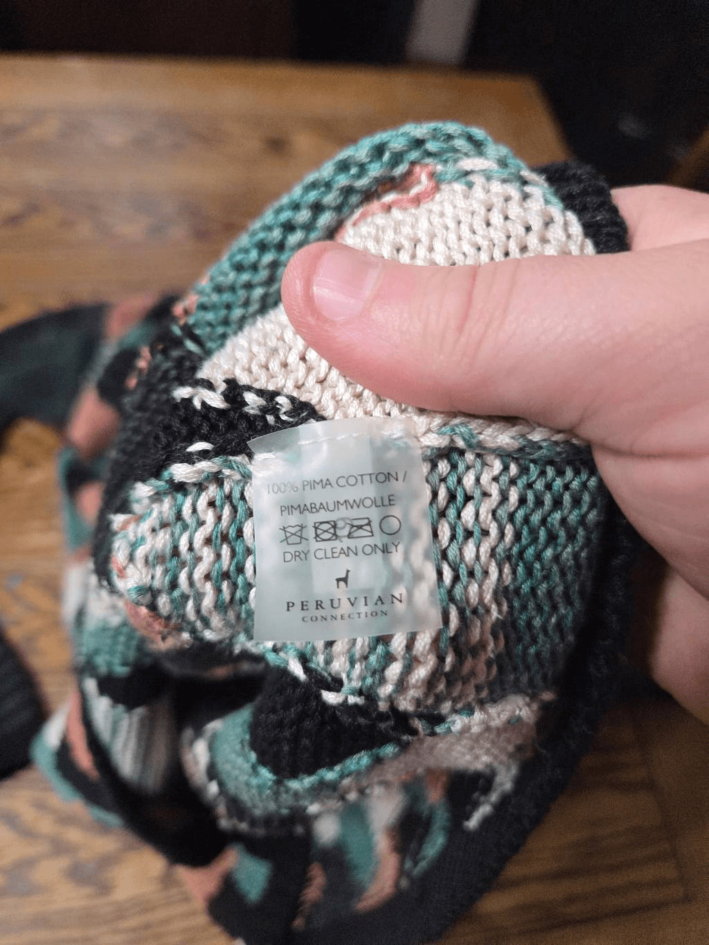 Peruvian Connection Abstract Design Pullover Swea… - image 3