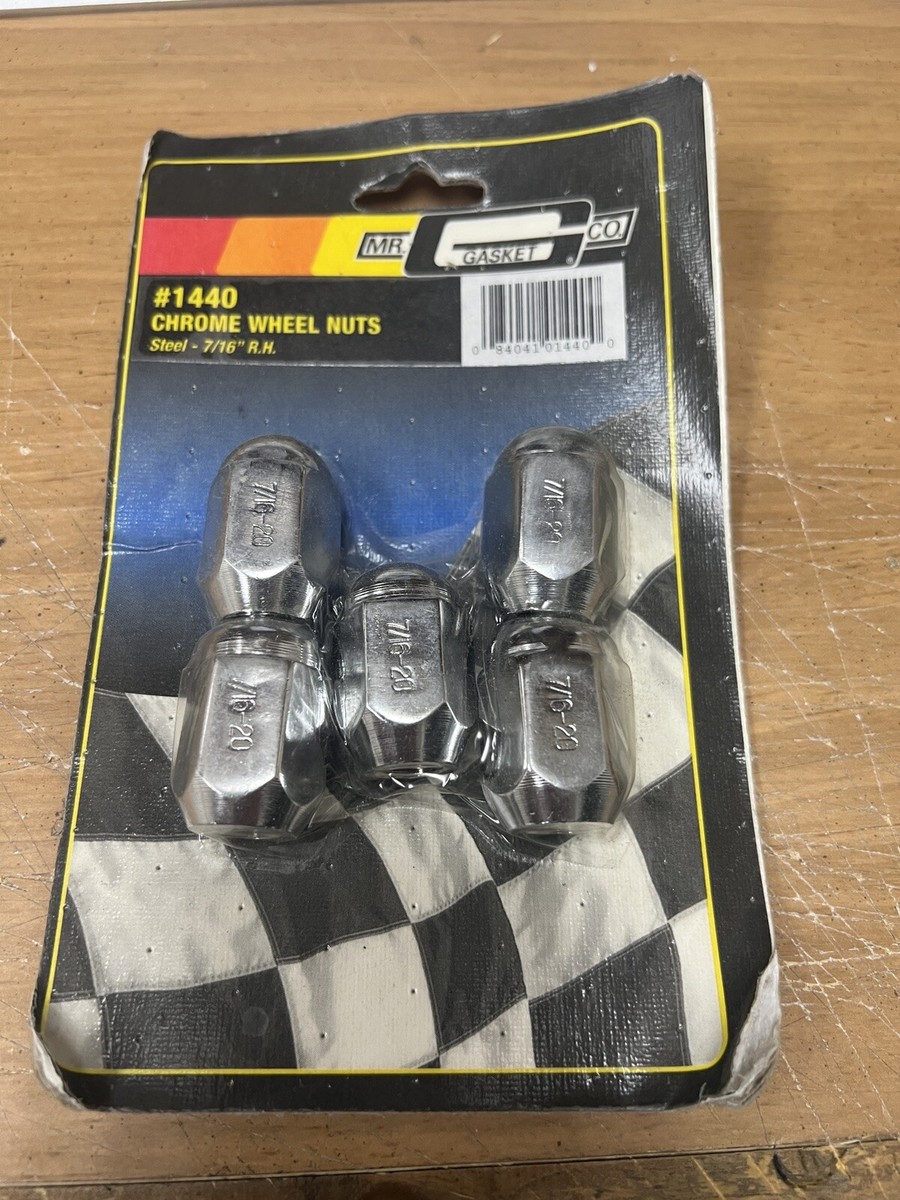 Mr. Gasket Chrome Acorn Nuts 7/16 1440 Mr. Gasket Chrome Acorn Nuts 7/16 1440