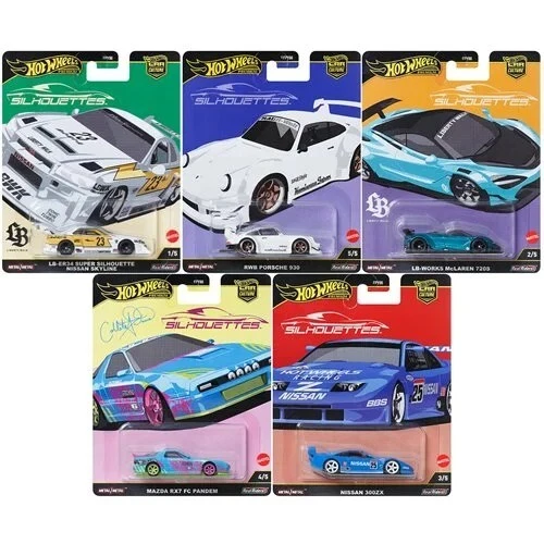 Hot Wheels Premium 2025 Car Culture - Set of 5 cars Nissan, Porsche, Mclaren etc