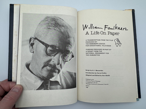 William Faulkner: A Life On Paper by A. I. Bezzerides. Film Transcript. HC Good - Picture 3 of 7