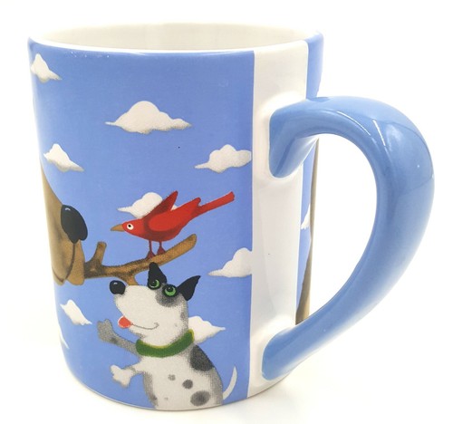 Gibson Debi Hron 2006 Top Dog Coffee Cup Mug Ceramic Comic Art Dogs Cat Animal - Picture 8 of 11