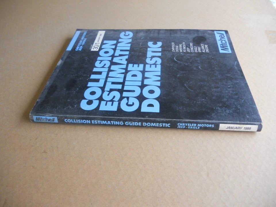 Plymouth Dodge Chrysler AMC 1980-1988 Jeep Eagle Crash número de pieza catálogo Foto 2 de 4