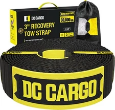DC Cargo Mall Recovery Tow Strap 3" x 20' 31,518lb Break Strength – Emergency
