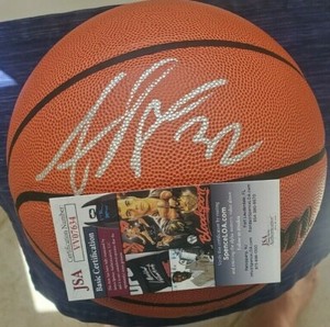 Amar'e Stoudemire Signed NBA Basketball w/ JSA COA Phoenix Suns NY Knicks Wilson
