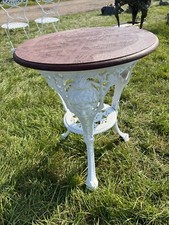 Newly Renovated Cast Iron Pub Table with Reclaimed Top