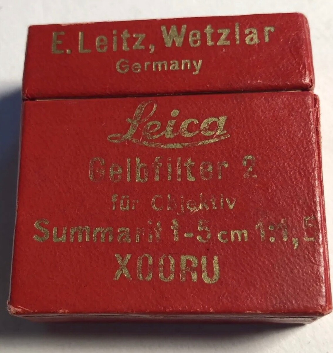 Boîte De Filtres Leica - Filtres Carrés/rectangulaires - Occasion Allemagne