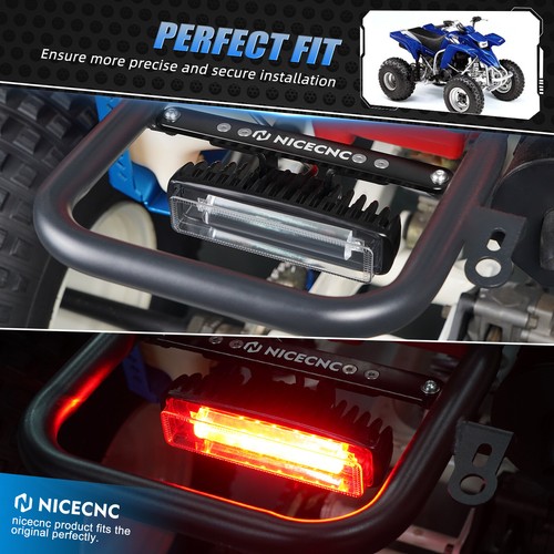 Luz de freno trasera LED NICECNC luz trasera 12V para Yamaha Banshee 350 Warrior 350 - Imagen 8 de 9