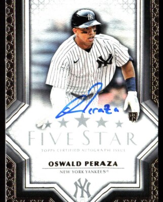 2023 Topps five star Oswald Peraza RC auto New York Yankees