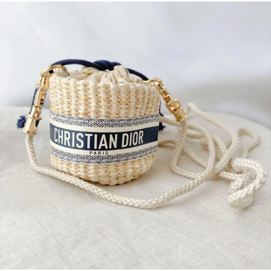 NEUF Sac à bandoulière paille Christian Dior mini sac à bandoulière nouveauté VIP limitée JP