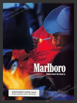 Marlboro カウボーイ ポスター 1997年製 Marlboro Vintage 1997 Print Ad | eBay