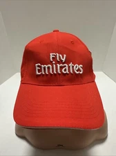 Fly Emirates Fly Better Red Airline Ball Cap Hat Strapback New
