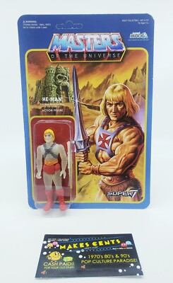 2017 He Man Masters of the Universe Glow In The Dark Nerd Block Super 7 - NEW