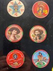 (6) $5 & $1 Arizona Charlie's 1996-'97 Casino Chips 8th Anniversary Display Boot — photo 6