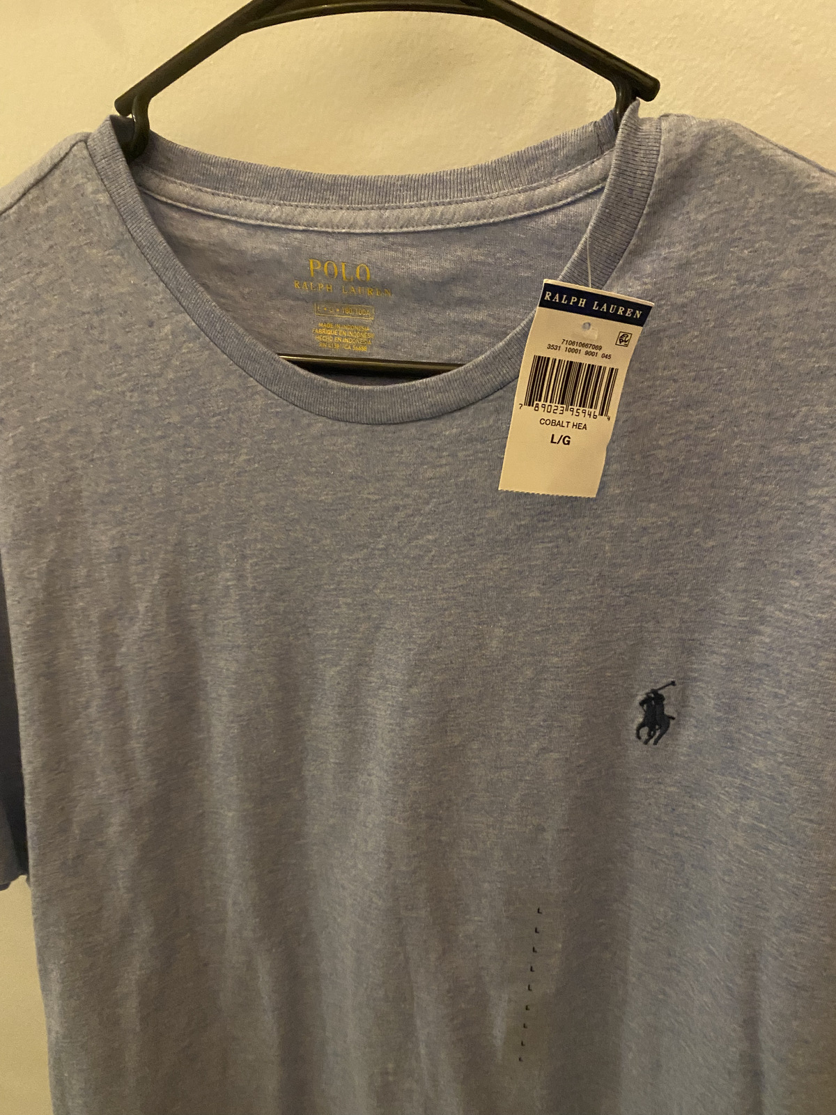 Polo Ralph Lauren t shirt uomo grande manica corta grigio erica 100% cotone pony