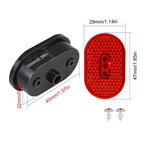 Taillight LED Rear Fender Lampshade Brake Rear Lamp Shade for Xiaomi Pro 2 - Picture 3 of 11