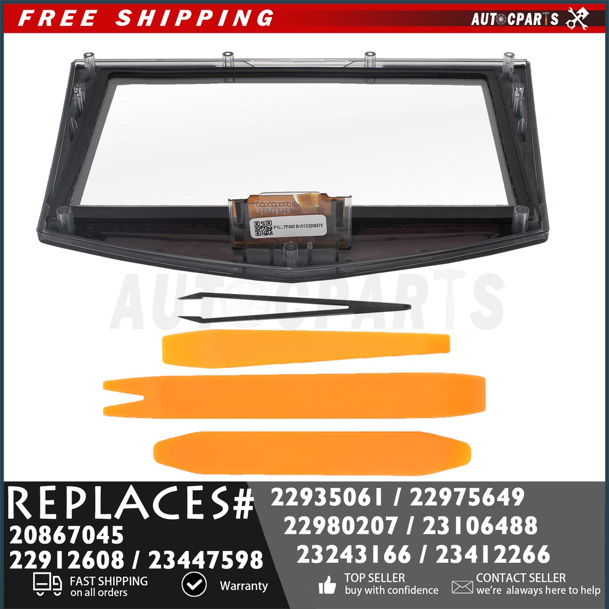 Pantalla Táctil CUE TouchSense Para Radio Cadillac ATS, CTS, SRX, XTS 2013-2017 - Repuesto Original