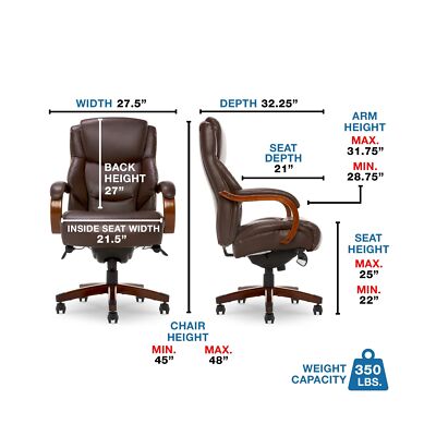 ニューバランス　ディレクターズチェア La-Z Boy 45833 Delano Big & Tall Executive Leather Office Chair