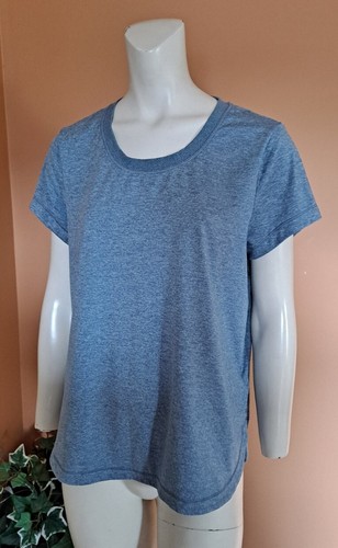 Athleta Running Athletic Hiking Outdoor Top Shirt Women's Size LP Blue - Picture 2 of 6