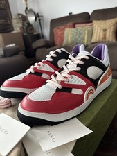 Gucci Basket Demetra sneakers basse uomo rosso/bianco/nero UK 10 US 10,5 $950