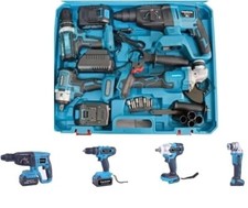 KIT 4 IN 1 TASSELLATORE+TRAPANO IMPULSI +TRAPANO AVVITATORE + SMERIGLIATRICE 88V