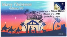19-315, 2019, Christmas, Pictorial Postmark, Event Cover, Odessa DE, Nativity
