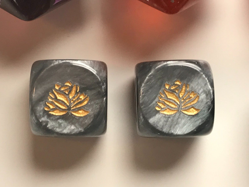 16 mtg spindown dice and 2 black lotus d6 dice - life counter - Picture 3 of 3