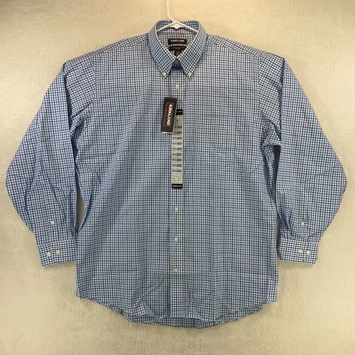 Kirkland Signature Mens XL 17 34/35 Non-Iron Dress Shirt Wrinkle Free New NWT - 第 1/8 張圖片