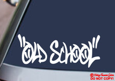 Old School Vinyl Decal Sticker Car Window Wall Bumper Jdm Illest Dope Drift Euro