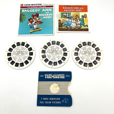 Vintage 1971 GAF VIEWMASTER Classic Tales Raggedy Ann  Andy 3 Reel Set Booklet