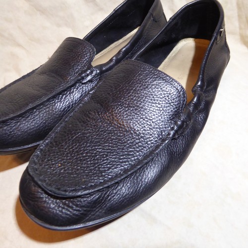 🥿 Hush Puppies Moc Toe Loafers 9.5 W Black Leather; Leather Lining and Insole - Picture 13 of 16