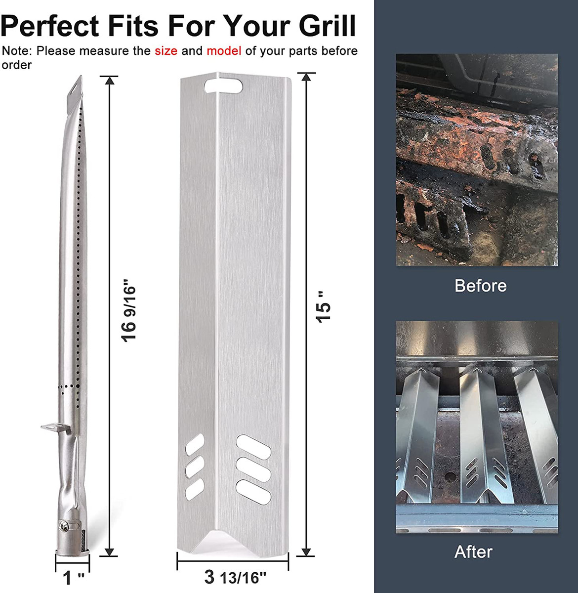 Grill Parts Kits Compatible for Dyna-Glo DGF493BNP DGB494SPB, Backyard  Grill 313035158128 | eBay