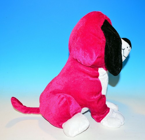 Kellytoy Puppy Dog Plush Stuffed Animal Bright Pink Magenta 12" "Take me home" - Picture 3 of 9