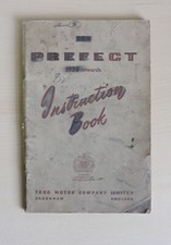 Ford Prefect Instruction Book (Handbook) 1953 onwards