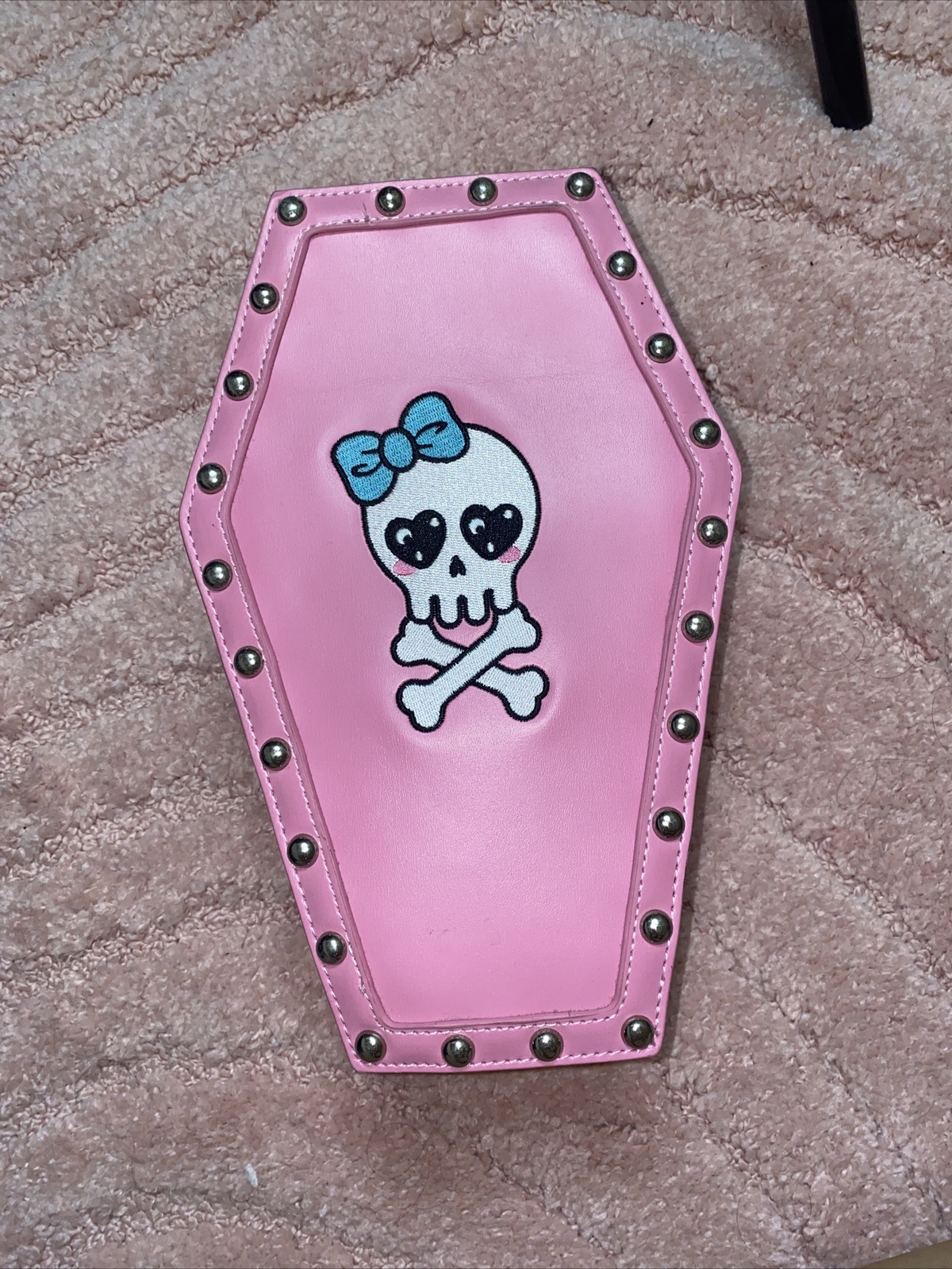 Sugar Thrillz Pink Skull Coffin Backpack DollsKill Gem