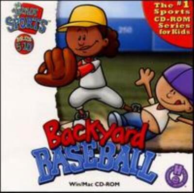 Backyard Baseball 1 PC MAC CD kids build manage team sports athletes bat game!