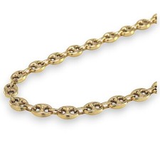 Kette Schiffanker Kaffeebohne 585/-14k Gelbgold ca. 50 cm, 7,4 mm -1494