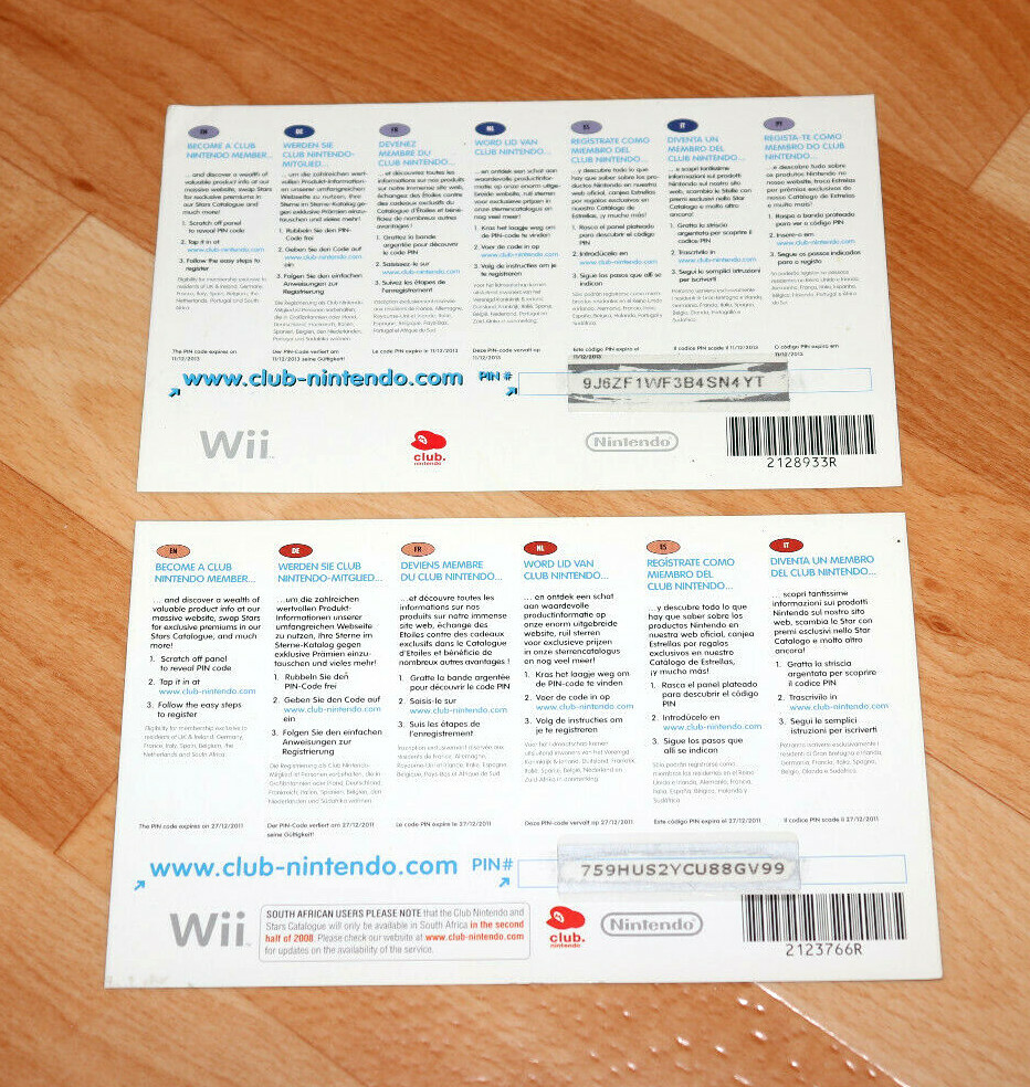 Super Smash Bros. Brawl Wii Club Nintendo VIP Promo Flyer AD Point Card