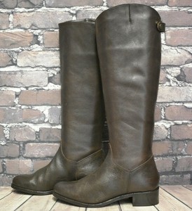 brown leather knee high boots uk