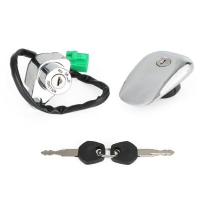 Ignition Switch Fuel Gas Cap Lock Key Set For Suzuki Intruder VS400 VS600 95-97