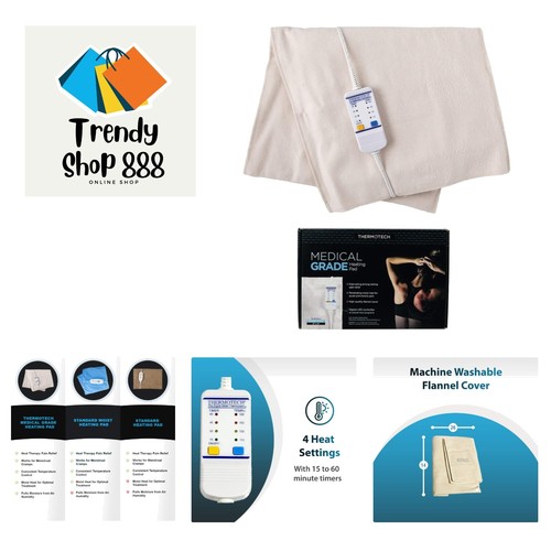 Medical Grade Heating pad with Automatic Moist Heat by , High Heat Heating pa...